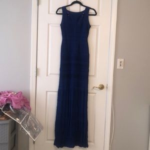 Herve Leger Blue Bandage Gown